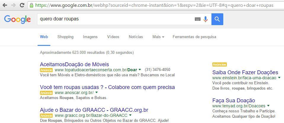 captação de recursos no google grants